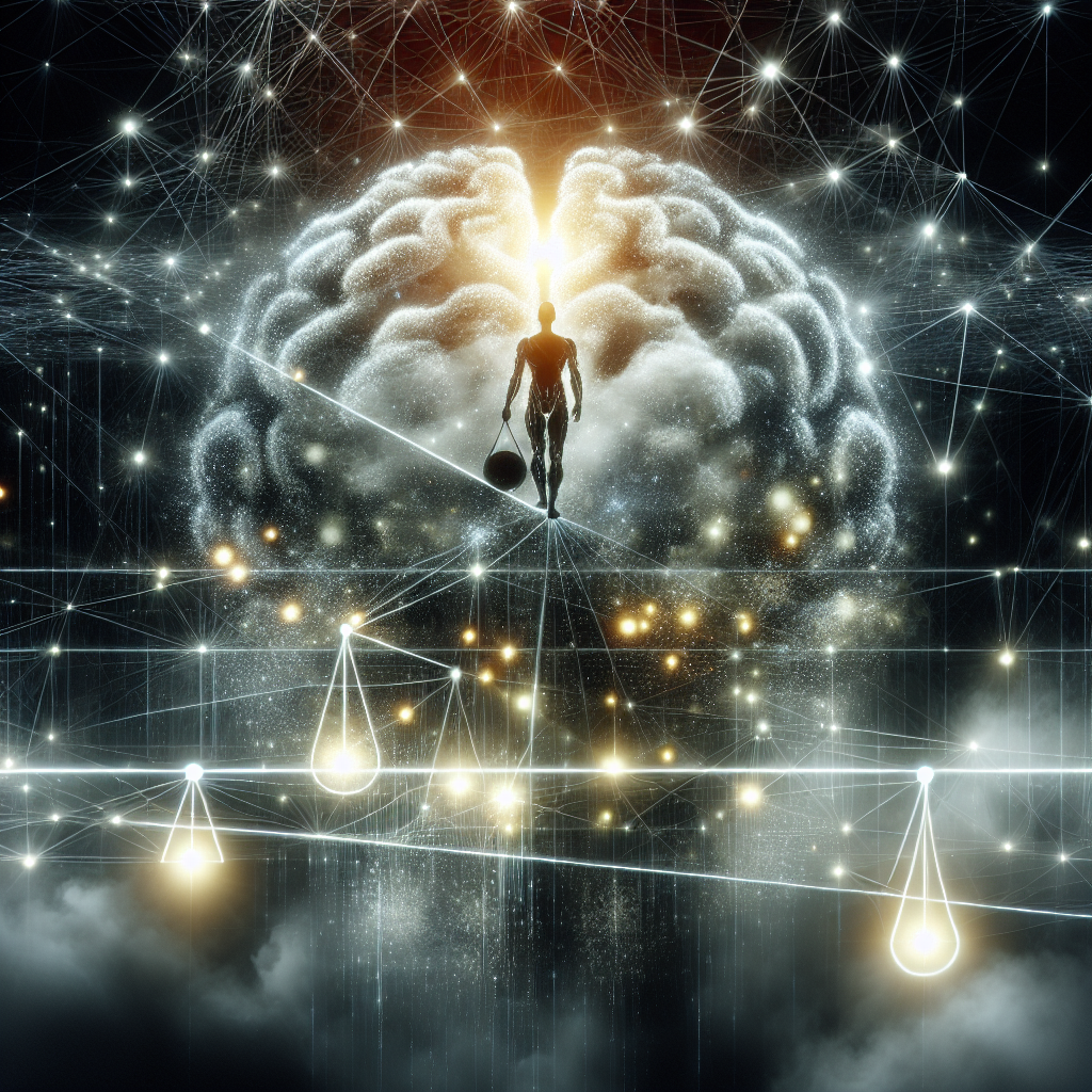 Abstract illustration of interconnected human brain with neural networks, depicting hidden risks of AI.