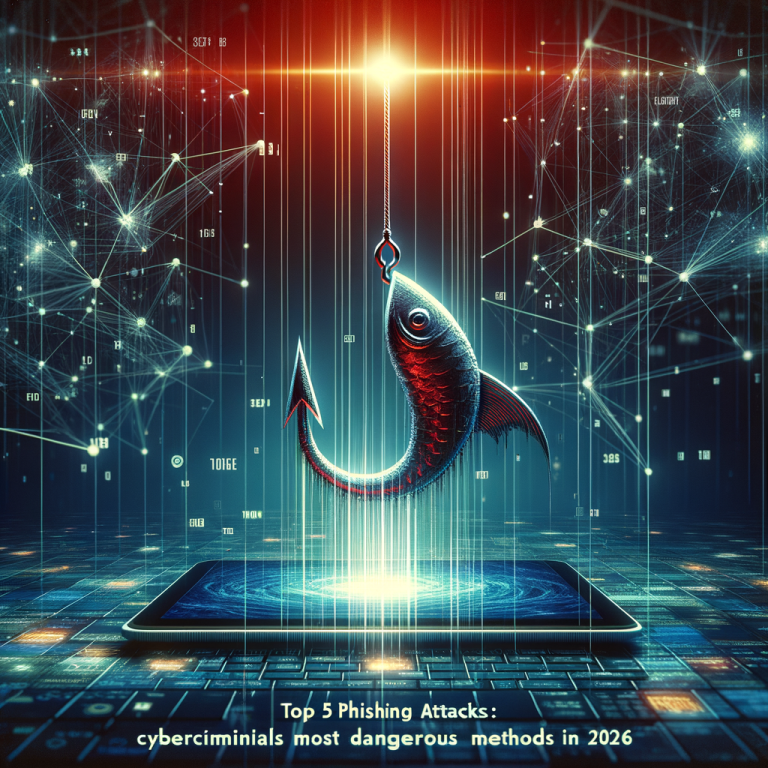Phishing en 2026 : les 5 attaques les plus dangereuses utilisées par les hackers
